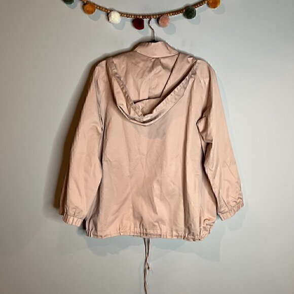 ASOS blush pink quarter zip layered pullover jacket - Picture 5 of 5